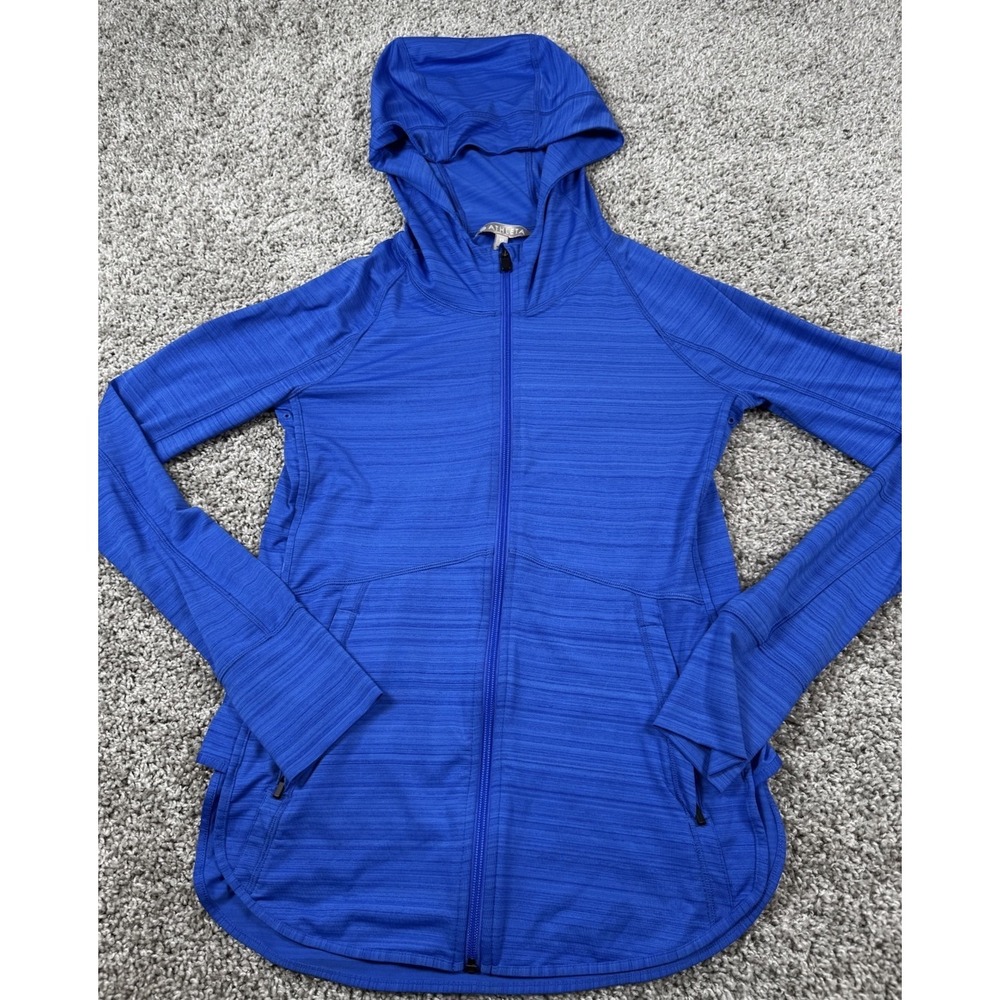 Athleta Womens Performance Hoodie Full‎ Zip Hooded Athletic Jacket Running XS